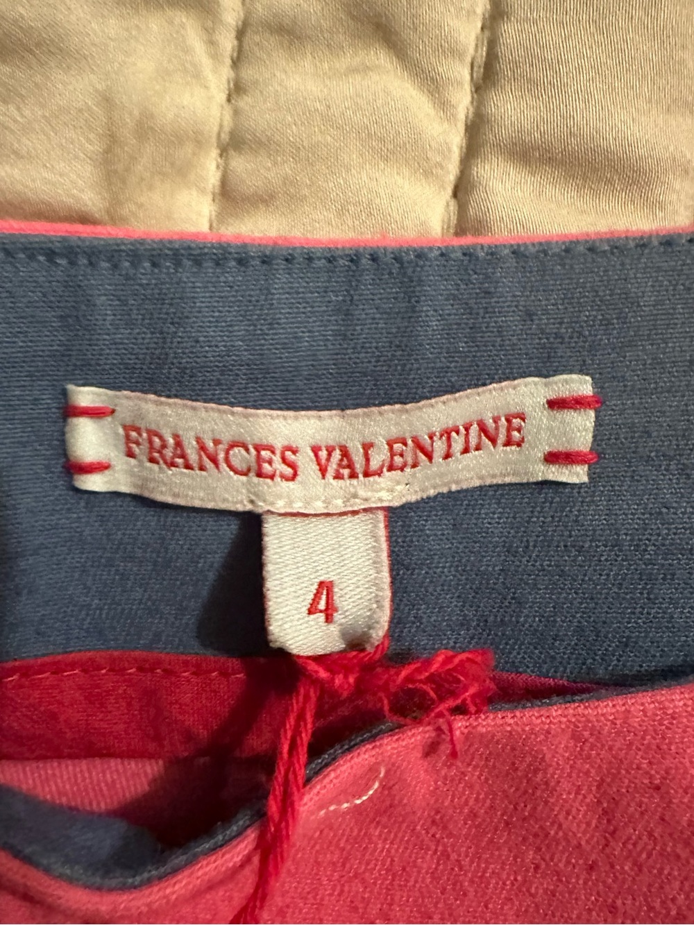 NWT Frances Valentine Lucy Cigarette Pant in Pink - Picture 9 of 10